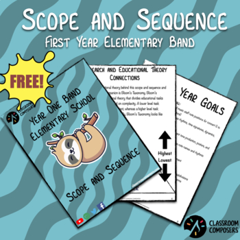 Preview of Elementary Band Scope and Sequence | Year One