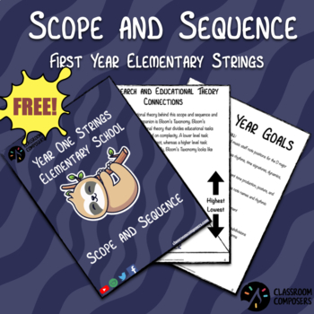 Preview of Elementary Strings Scope and Sequence | Year One