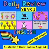 Year One English Daily Review PowerPoint Warm-Ups Australi