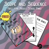 Middle School Band Scope and Sequence | Year One
