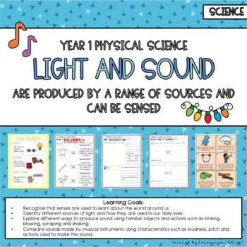 Preview of Year One Physical Science - Light and Sound