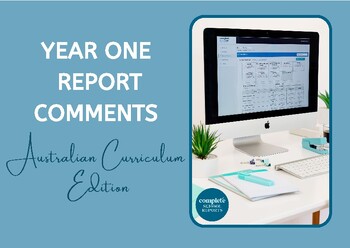 Preview of Year One Report Comments - Australian Curriculum V9
