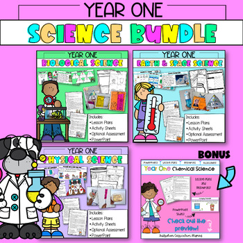 Preview of Year One Science Bundle | Australian Curriculum Aligned V9 & V8 |
