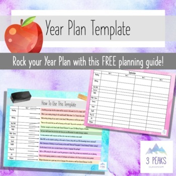Preview of Year Plan Template