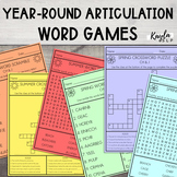 Year Round Articulation Word Games BUNDLE