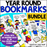 Year Round Bookmark Bundle with Bookmarks to Color - Libra