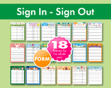 Year Round Daycare Sign In and Out Forms - Stay Organized 