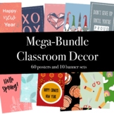 Year Round Holiday Classroom Decor Mega-Bundle - Posters a