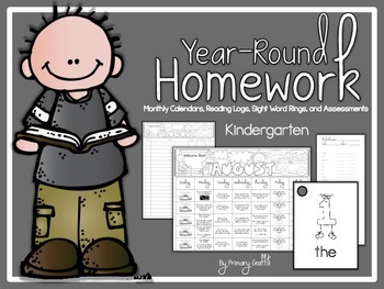 Preview of Year-Round Kindergarten Homework