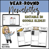 Year-Round Newsletter Templates | Google Slide Compatible