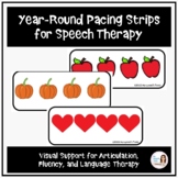 Holiday and Seasonal Pacing Boards for Speech Therapy