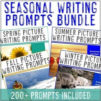 Preview of Year Round Picture Writing Prompts | Great for Spring, Summer, Fall, AND Winter!