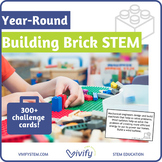 Year-Round STEM Task Cards for Building Bricks: Growing Bundle!