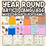 Year Round Speech Therapy Articulation and Language Activi