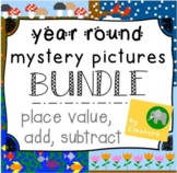 Year Round Hundreds Chart Mystery Pictures BUNDLE - Place 