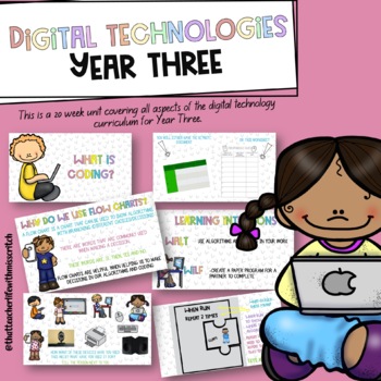 Preview of Year Three Digital Technologies Unit *Australian Curriculum Aligned*