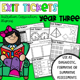 Year Three Math Exit Tickets | Australian Curriculum Align