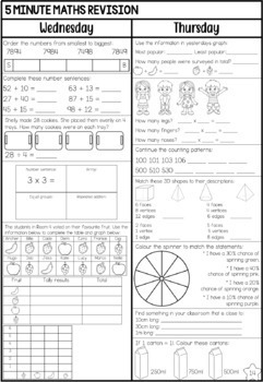 year three maths revision book 4 by lauren fairclough tpt