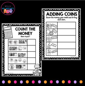 year two australian money worksheets recognising adding ordering values