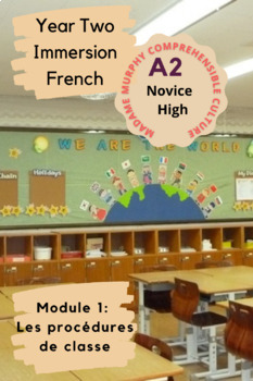 Preview of Year Two French | Comprehensible Input Classroom RoutineRap | Back to School