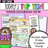 Year Two: Today's Top Ten | Set Three | Math Review: Austr