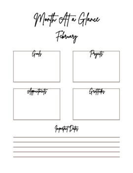 Year-at-A-Glance Planning Pages by Classical Clementine | TPT