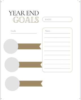 Preview of Year end goals