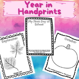 Year in Handprints Crafts for Preschool and Kinder Student