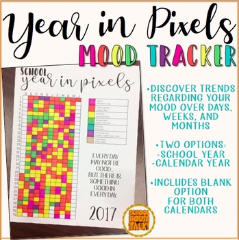 Preview of Year in Pixels Mood Tracker {freebie}