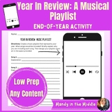 End of the Year Activity | Last Week of School | Musical P