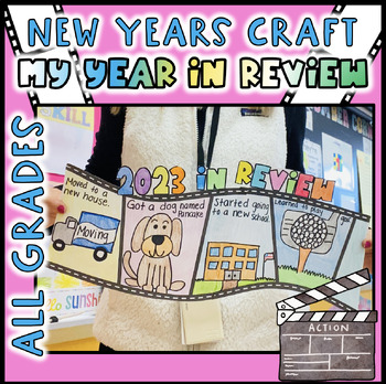 Preview of Year in Review New Years Film Strip 2023 2024  Craft - December January- Winter