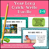 Year-long Quick Write Daily Journal Question of the Day Bundle