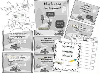 Preview of Year long Tool: 3rd CCSS Grade Writing Interactive Notebook ~ AWESOME