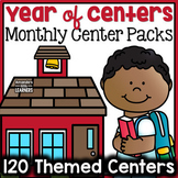 Year of Centers - Kindergarten Math and Literacy Bundle