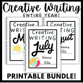 Preview of Year of Creative Writing! Printable Version!