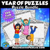 Year of Puzzles MEGA BUNDLE | Word Search Puzzles with Col