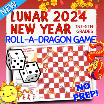 Preview of Year of the DRAGON and LADDERS GAME Chinese Lunar New Year Activities board game