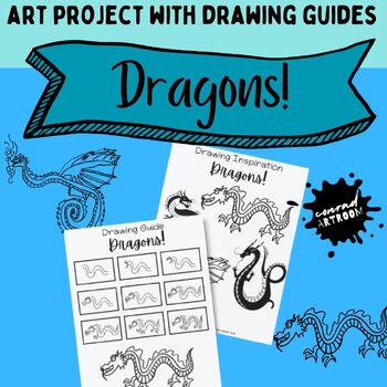 Preview of Year of the Dragon Art Project with Drawing Guides