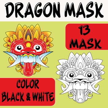 Preview of Year of the Dragon Chinese Dragon Mask Craft for Lunar New Year