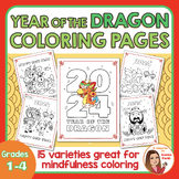 Year of the Dragon Mindfulness Coloring Pages