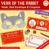 Year of the Rabbit Craft: Mask & Lucky Red Envelope with Coupons