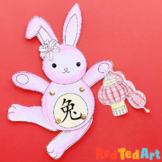 Year of the Rabbit Puppet for Lunar New Year/ Chinese NY - STEAM Craft Activity