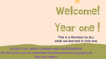 Preview of Year one Science Revision Cambridge book