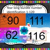Year round Bundle 1-120 number recognition slides