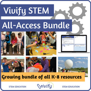 Preview of Year-round All-Access STEM Challenges: ALL Vivify STEM Lessons (Growing Bundle)
