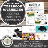 Yearbook, Journalism: Design Endsheets, Templates, Table o