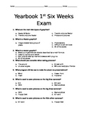 Yearbook 1st 6 weeks exam
