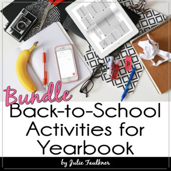Preview of Yearbook Back-to-School Activities, Bundle+