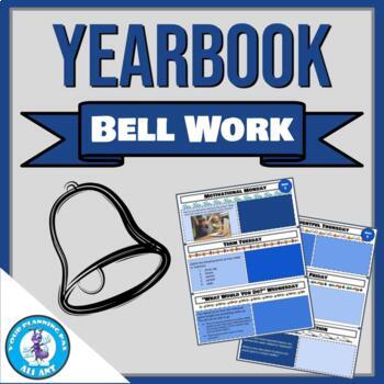 Preview of Yearbook Bell Work | Bell Ringers