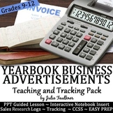 Yearbook Business Advertisements Teaching Pack, Tracker, I